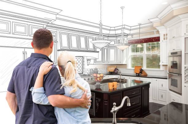 Kitchen flooring installation in Minneapolis by JMT Kitchen Cabinet